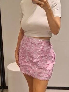 Zara Sequin Mini Skirt